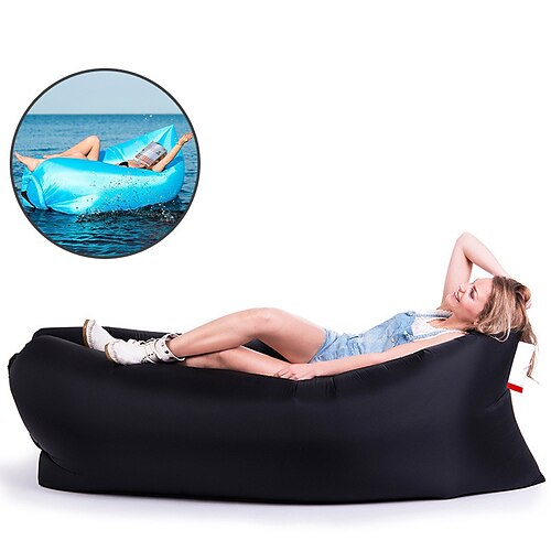 

Portable Lazy Inflatable Sofa Outdoor Indoor Can Receive Air Bed Fast Folding Sofa Bed Lunch Break Bed