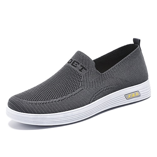 

Homme Mocassins et Slip On Chaussures de confort Classique Décontractées Extérieur du quotidien Tissu Respirable Noir Grise Eté Printemps