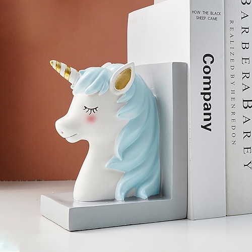 

Unicorn Bookshelf And Money Storage Can Dual-use Decorative Ornaments Resin Material Handmade Handicraft Decorative Ornaments Suitable For Indoor Bookshelves And Study