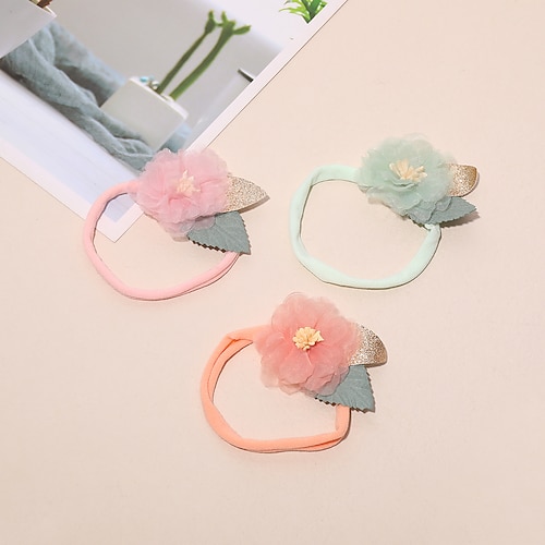 

3 Pieces Toddler / Baby Girls' Active / Sweet Daily Floral Floral Style Polyester Hair Accessories Colorful Baby onesize