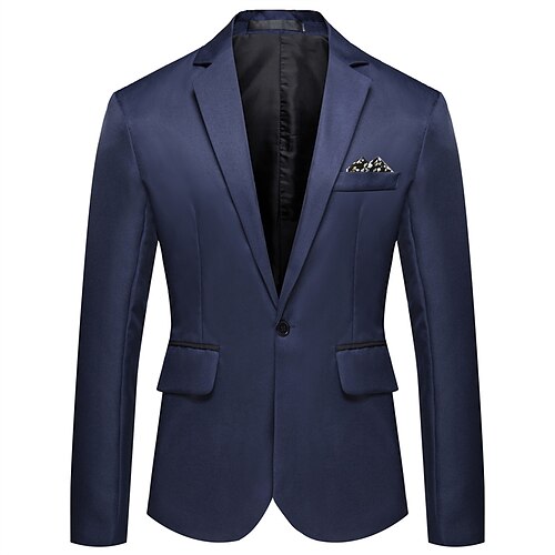 

Per uomo Di tendenza Festa Giacca Blazer Standard Taglio sartoriale Tinta unita Monopetto - 1 bottone Nero Bianco Rosa Rosso Blu reale Azzurro cielo Blu scuro Grigio 2023