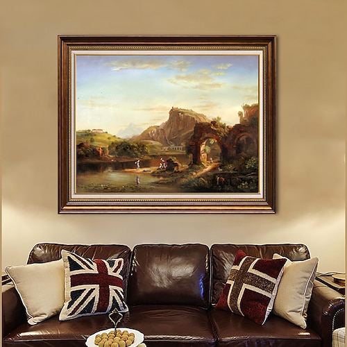 

pintura a óleo artesanal lona decoração da arte da parede paisagem clássica americana famosa para decoração de casa rolou pintura sem moldura não esticada