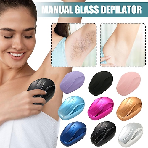 

Безопасный безболезненный физический эпилятор для удаления волос со стеклянным нанокристаллом для женщин и мужчин, легкая очистка, многоразовый инструмент для депиляции по уходу за телом