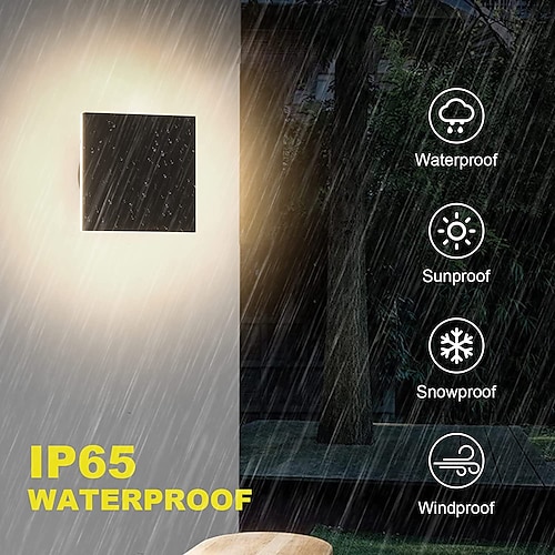 

светодиодный наружный/внутренний настенный светильник ip65 водонепроницаемый 5,9 акриловый алюминий 18w 3000-6000k настенное освещение 1500-1600lm ac85-265v