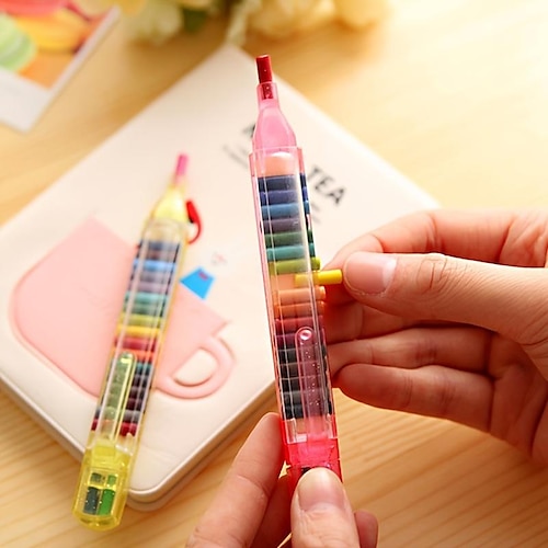 

Children's Painting Crayons 20 Colors Students Color Crayon Graffiti Pen Oil Stick Set Painting Tools Oil Painting Stick With Replaceable Core