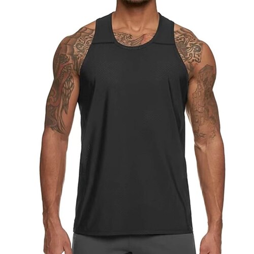 

Per uomo Canotte Panciotto Maglieria intima Canotte con retro a vogatore Maglietta senza maniche Liscio Stondata Sportivo Da mare Senza maniche Abbigliamento Di tendenza Giornaliero Sport