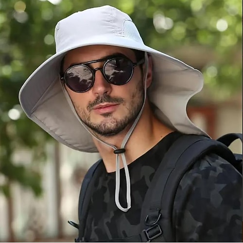 

Men's Women's Sun Hat Bucket Hat Fishing Hat Hiking Hat Summer Outdoor Portable Sunscreen UPF50 Quick Dry Hat Polyester Light Pink Lake blue Black for Fishing Climbing Camping / Hiking / Caving