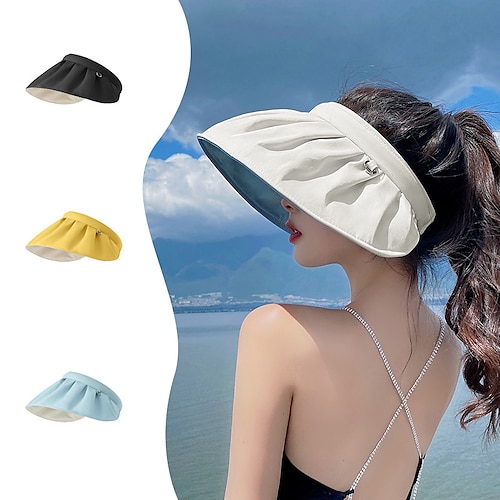 

Sun Hat Anti-ultraviolet Summer Face-covering Beach Cycling Empty Top