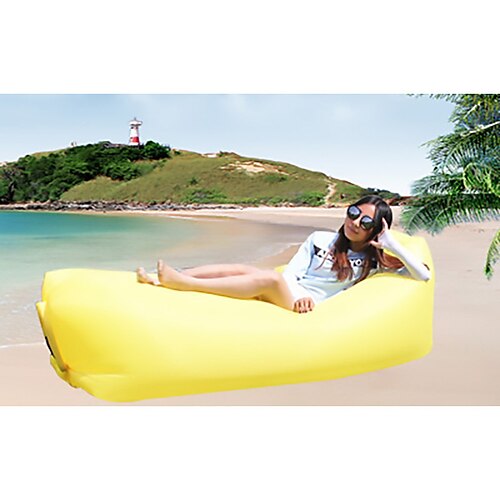 

Portable Lazy Inflatable Sofa Outdoor Indoor Can Receive Air Bed Fast Folding Sofa Bed Lunch Break Bed