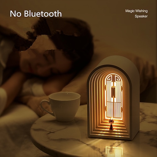 

nordisk kreativ højttaler med natlys desktop gør-det-selv soveværelseslampe atmosfære natlampe uden bluetooth