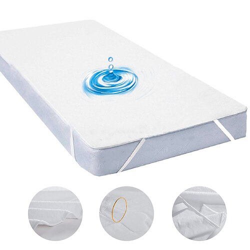 

Funda de cama impermeable de una pieza a prueba de orina transpirable antiácaros funda de colchón simmons funda protectora antideslizante fija
