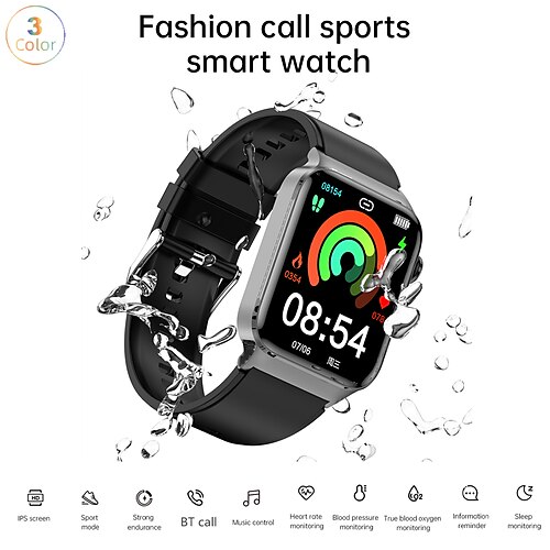 

Reloj inteligente t50 de 1,83 pulgadas, reloj inteligente para correr, podómetro bluetooth, recordatorio de llamadas, rastreador de actividad, compatible con Android ios, mujeres, hombres, llamadas