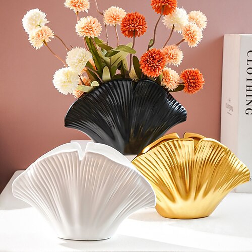 

Jarrón de estilo nórdico ins, arreglo de flores para sala de estar, florero decorativo de resina para flores secas, decoración de armario para el hogar, artesanías, regalos, 1 ud.