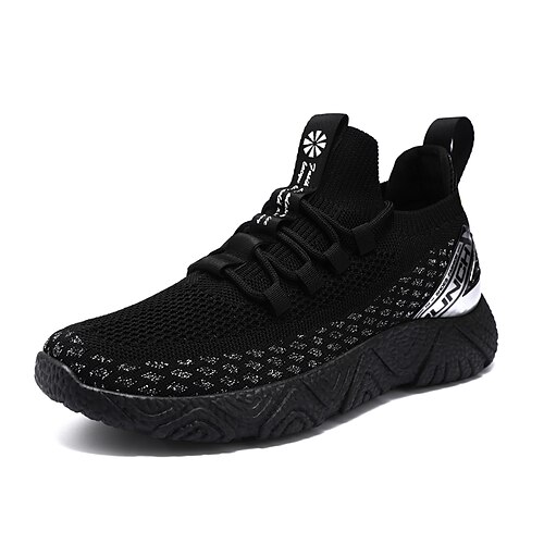 

Per uomo Scarpe da ginnastica Scarpe Flyknit Informale Giornaliero Tessitura volante Traspirante Nero grigio Nero e Oro Nero / Rosso Estate Primavera