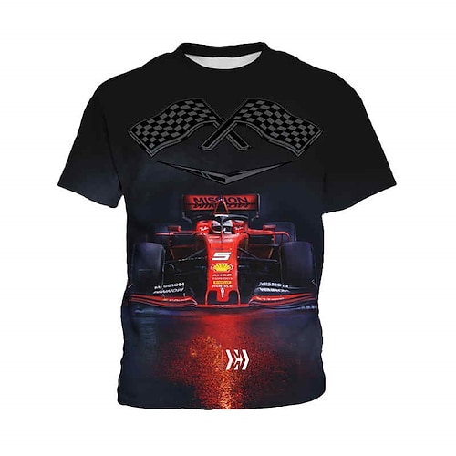 

t-shirt a maniche corte stampata con motivo a lettere alla moda camicie colorate stampate in 3d per ragazzi e ragazze