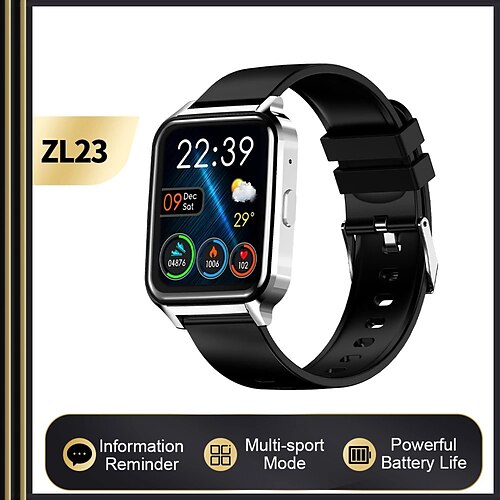 

reloj inteligente zl23 para hombre pantalla a color hd de 1.72 pulgadas 24 h monitoreo saludable bt5.1 reloj inteligente de gran duración de la batería