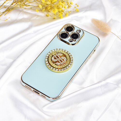 

telefono Custodia Per Apple Custodia in silicone Custodia ultra sottile iPhone 14 Pro Max Plus 13 12 11 Mini X XR XS 8 7 Placcato Supporto ad anello Ultra sottile Glitterato Fantastico Diamante di