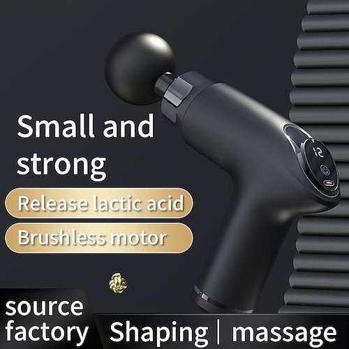 

1 stk mini elektrisk fascia pistol lindre muskelømhed &amp cervikal rygsøjlesmerter med multifunktionel massagehammer!