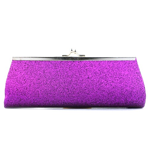 

Per donna Evening Bag Raso Feste Giornaliero Catenina Duraturo Tinta unica Argento Viola Oro