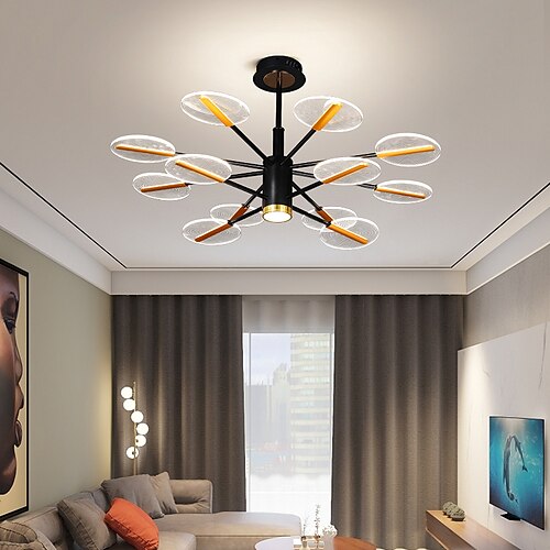 

lampada a sospensione a led dimmerabile design sputnik forme geometriche regolabili luci da soffitto a incasso 12 luci 37 lampadari a sospensione per soggiorno sala da pranzo cucina 220-240v