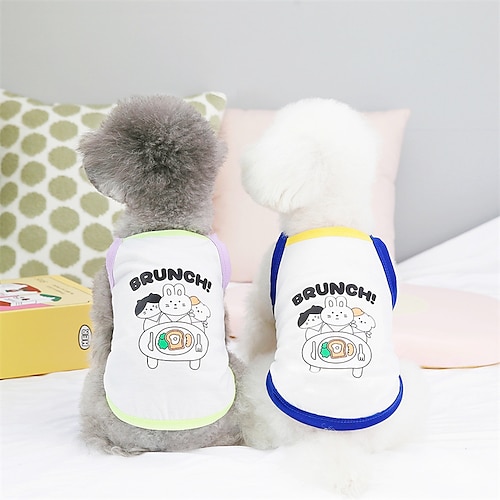 

Hunde Katte Vest Dyr Sød Stil Sød Hverdag Afslappet / Hverdag Hundetøj Hvalpe tøj Hund outfits Blød Blå Lilla Kostume Til Hanhunde Og Tæver polyester Bomuld S M L XL 2XL