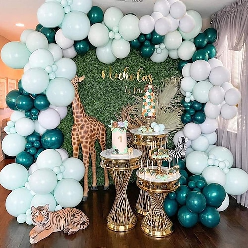 

Cadeia de balão verde escuro 74 pçs conjunto de balão de decoração de festa de aniversário tema