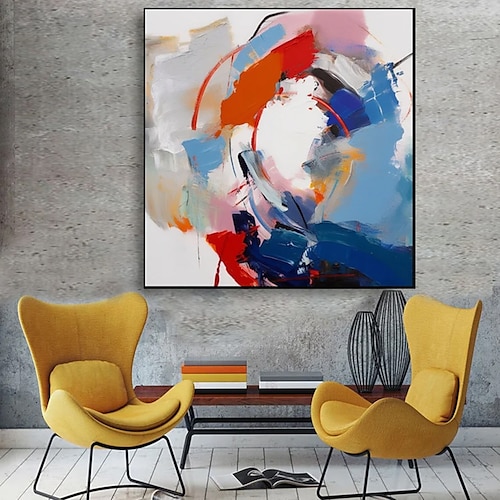 

Handmade Oil Painting Canvas Wall Art Decoration Zhao Wuji Style Modern Abstract for Home Decor Rolled Frameless Unstretched Painting