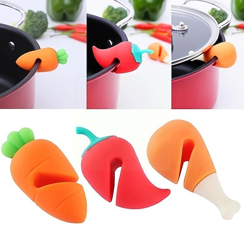 

Silicone Small Carrot Pot Lid Raised Anti-Overflow Device, A Useful Kitchen Tool, Available For Sale Across Borders