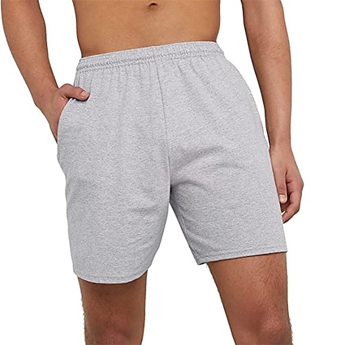 

Homme Short athlétique Short de survêtement Short Short Running Course Taille elastique Jambe droite Plein Confort Respirable Court Casual du quotidien Vacances Sportif Mode Noir bleu marine