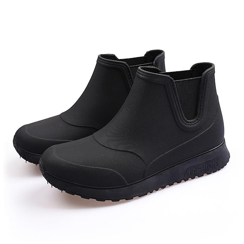 Rain Boots Men Waterproof Fishing Deck Boots, Anti-Slip Ankle Rubber Boots  Outdoor Wide Calf Rain Shoes for Mens Boating, Womens Gardening 2024 -  $27.99