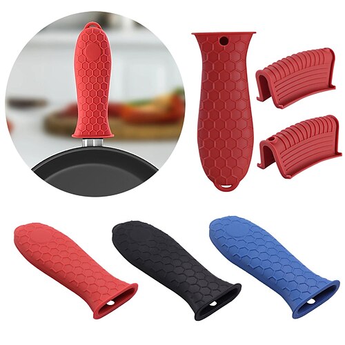 

Conjunto de alças de panela de silicone Conjunto de alças de panela de utensílios de cozinha de silicone Conjunto de alças de panela de pote de favo de mel