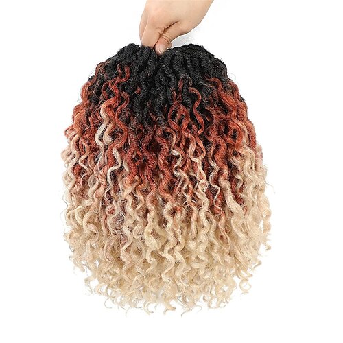  8 Packs Box Braids Crochet Hair With Curly Ends 12