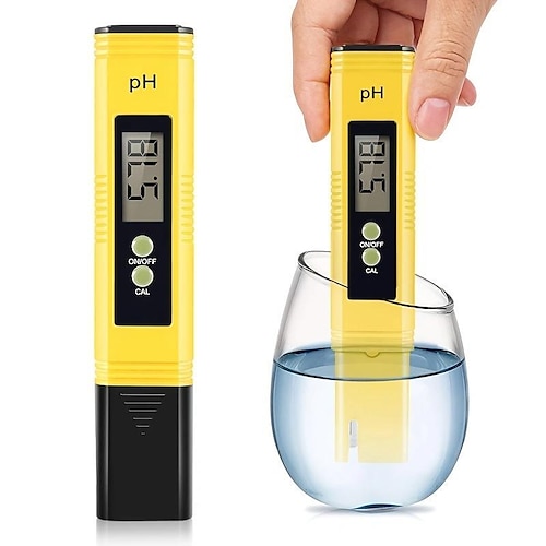 

Accurate PH Meter: Get 0.01 High Precision Measurement for Household Drinking, Pool & Aquarium Water with PH Tester Pen