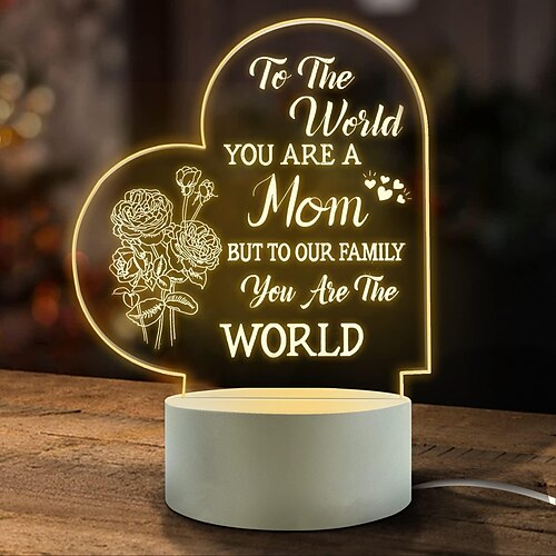 

febdey schöne Mutter-Beste-Mutter-Geburtstagsgeschenke von Tochter und Sohn, Mutter-Geburtstagsgeschenke, Nachtlicht, Raumdekoration, Muttergeschenke