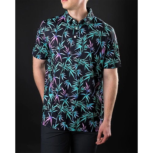 

Homme Femme Polo assorti T-shirt POLO vêtements de golf Respirable Séchage rapide Poids Léger Top Géométrie Eté Le golf