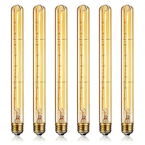 

6pcs Dimmable E27 Retro Edison Light Bulb AC 220V 40W Vintage Edison bulb T300 Incandescent Bulbs Edison Lamp