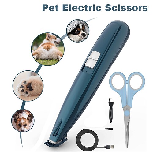 

Klinge elektrische Schere Haarschnitt Trimmer Rasierer Set für Kaninchen Katze Welpen Fellpflege Clipper Cutter Tierhaarschneider