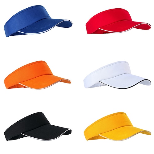 

Men's Women's Baseball Cap Sun Hat Hiking Cap Outdoor Portable UV Sun Protection Breathable Quick Dry Solid Color Polyester Black White Yellow for