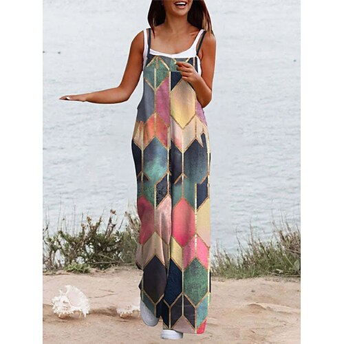 

Mujer En general Bolsillo Estampado Floral Escote Cuadrado Ropa de calle Diario Vacaciones Ajuste regular Sin Mangas Negro Blanco Amarillo S M L Verano