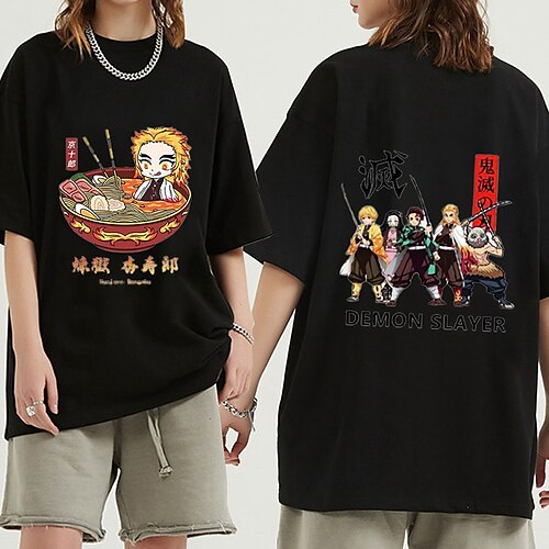 

Matador de Demônios: Kimetsu no Yaiba Kamado Nezuko Kamado Tanjiro Japonesa/Curta Imprimir Clássico Estilo de rua Camiseta Para Homens Mulheres Unisexo Adulto Hot Stamping 100% algodão Casual / Diário