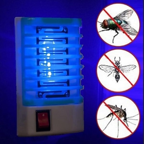 

Led Socket Electric Mosquito Killing Repeller Lamp Fly Bug Insect Trap Killer Zapper Home Living Indoor Mosquito Repellent Night Lamp Lights