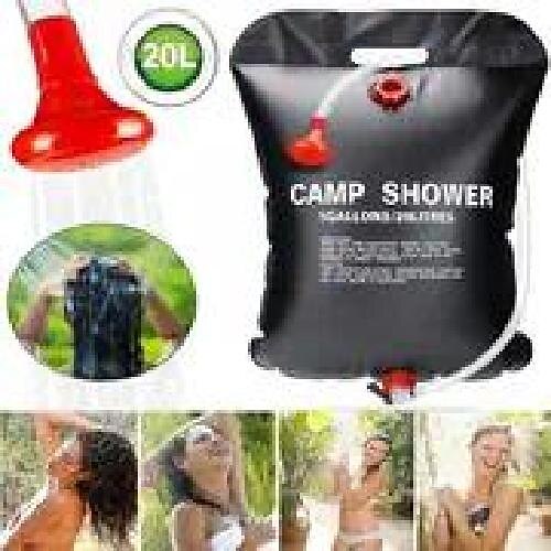 

20l 40l Camping-Duschtasche, Outdoor-Badetasche mit Duschkopf, tragbare Wassertasche Outdoor-Wanderstrand