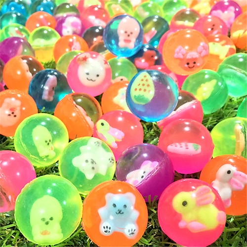 20 pezzi assortiti palline rimbalzanti colorate alla rinfusa modello misto palline  rimbalzanti alte per bambini bomboniere premi regalo compleanni del 2024 a  $14.49