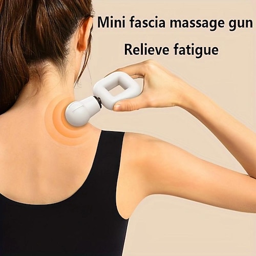 

Mini arma de fáscia massageador portátil inteligente para relaxamento muscular meridiano da coluna cervical equipamento elétrico de cuidados de saúde para mulheres