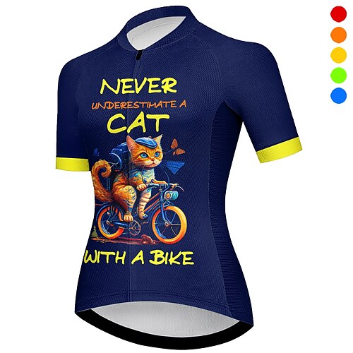 

21Grams Mulheres Camisa para Ciclismo Manga Curta Moto Camisa / Roupas Para Esporte Blusas com 3 bolsos traseiros Ciclismo de Montanha Ciclismo de Estrada Respirável Secagem Rápida Pavio Humido Tiras