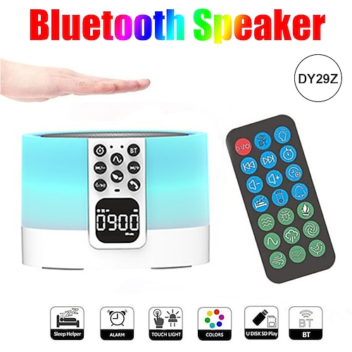 

DY29Z Alto-falante Bluetooth Bluetooth Luz LED RGB Light Color Bateria portátil e longa duração Alto-falante Para Celular