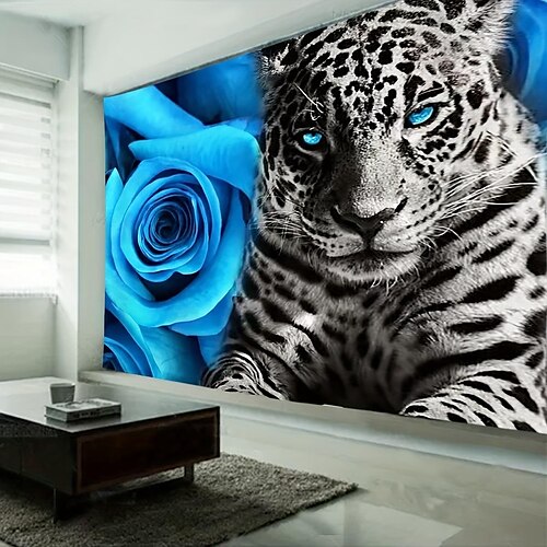 

Animal Blue Hanging Tapestry Wall Art Large Tapestry Mural Decor Photograph Backdrop Blanket Curtain Home Bedroom Living Room Decoration