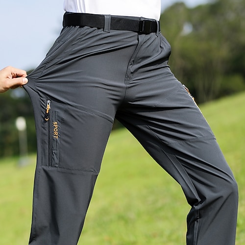Men's Hiking Pants Trousers Outdoor Regular Fit Breathable Quick