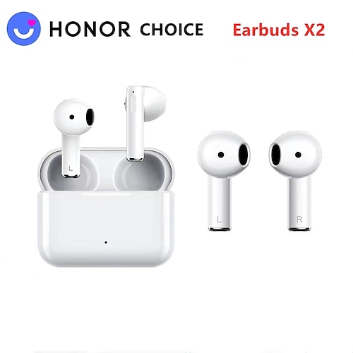 

Fones de ouvido Honor Choice Fones de ouvido x2 tws, enc bluetooth 5.2 intra-auricular 12mm alto-falante bio 28h 2 mic fones de ouvido com baixo atraso no modo de jogo