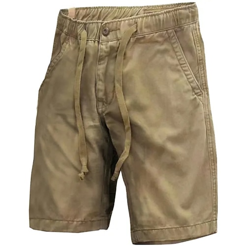 

Homme Short Cargo Shorts décontractés Plein Confort Respirable Extérieur du quotidien Sortie 100% Coton Mode Décontractées Noir Vert Véronèse